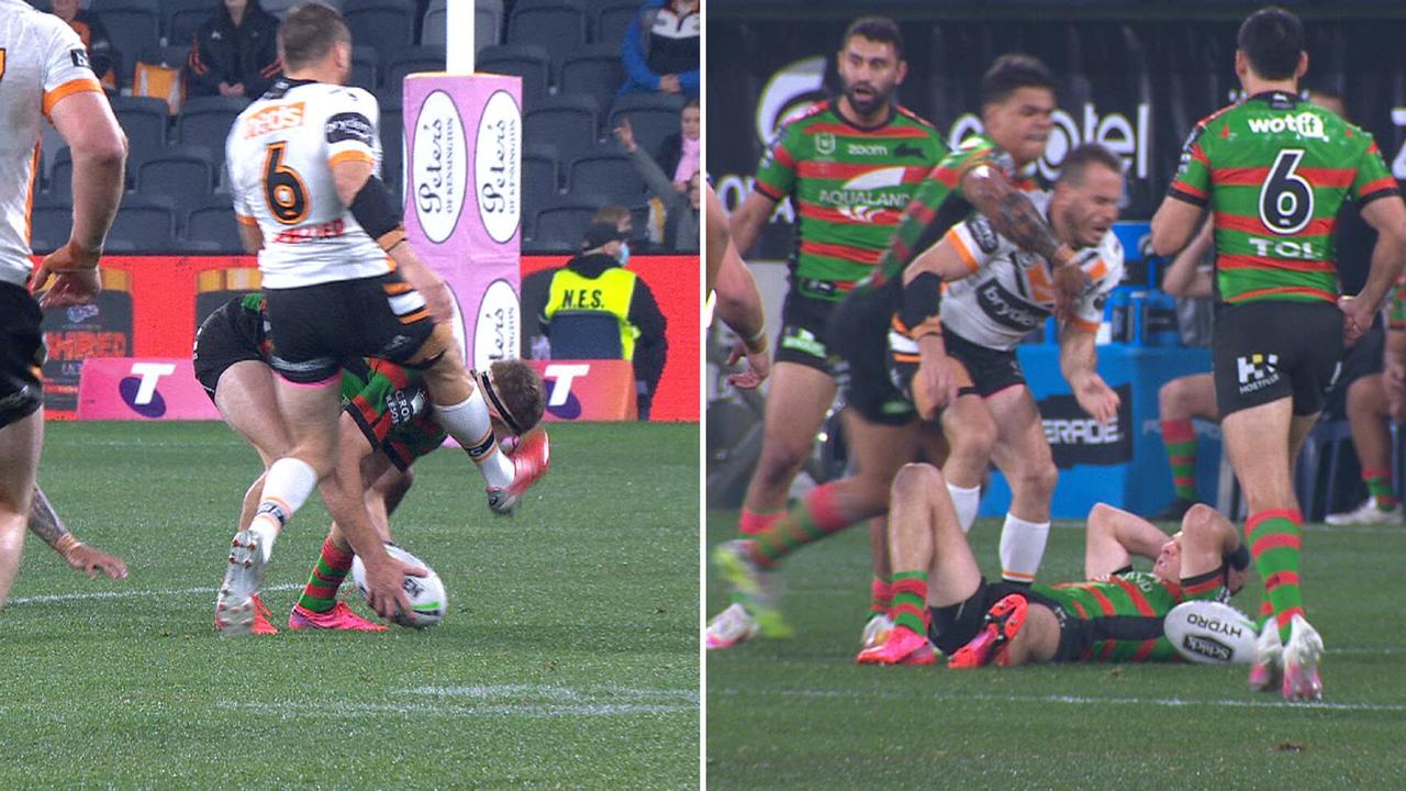 Tigers’ Josh Reynolds and Souths’ Latrell Mitchell have been punished for a bitter on-field feud