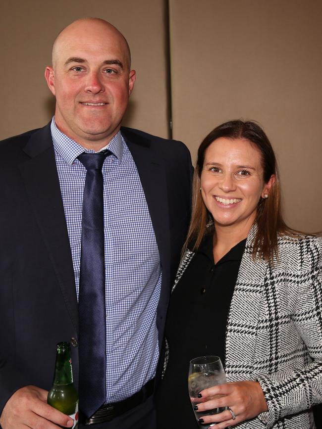 Matt and Jane Duldig at the 2019 SANFL grand final luncheon.