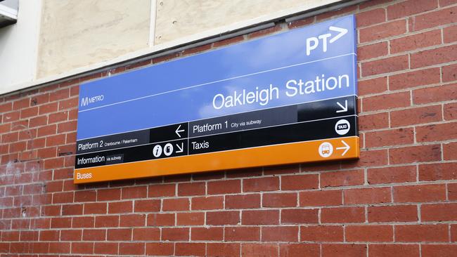 Ella and Anthony were walking past Oakleigh station when they saw the woman fall before rushing to her aid. Picture: Valeriu Campan