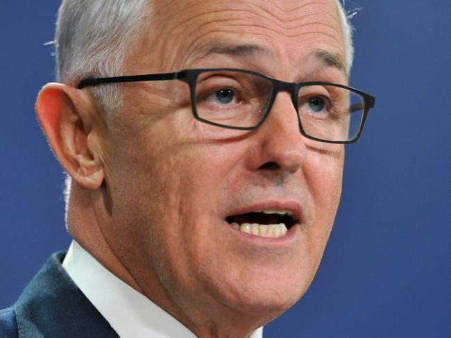 Australian Prime Minister Malcolm Turnbull speaks to the media in Sydney, Tuesday, May 2, 2017. The federal government will roll out a needs-based funding model for schools over the next decade. (AAP Image/Joel Carrett) NO ARCHIVING
