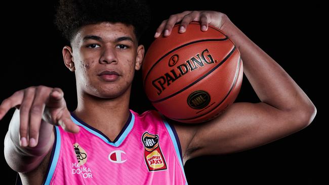 Ousmane Dieng and the Breakers will again be on the road for much of the season. Picture: Getty Images for NBL