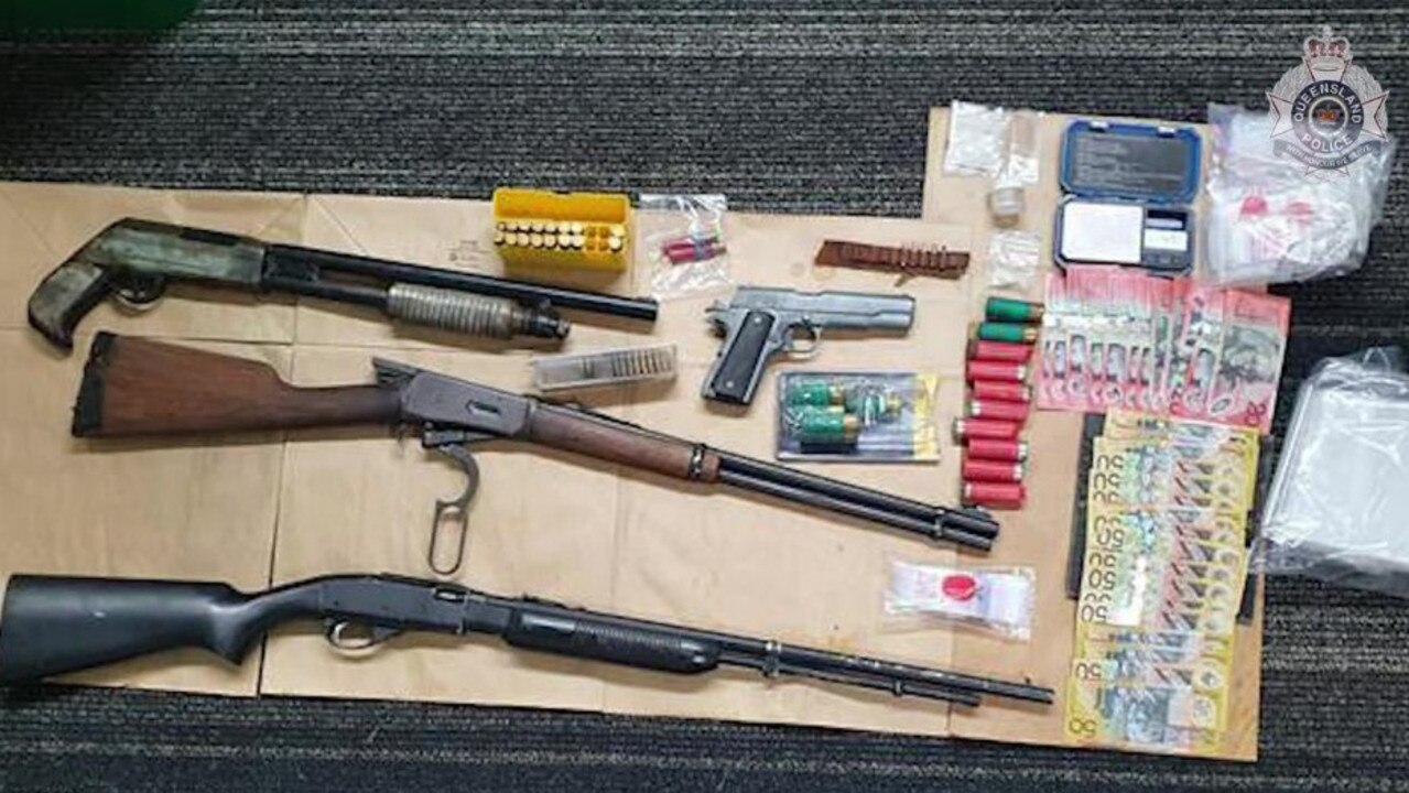 Just some of the firearms, ammunition, cash and drug supplies obtained by police during Operation Konopie.