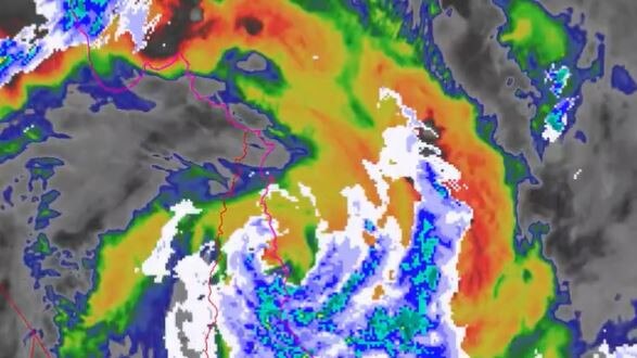 Ex-Tropical Cyclone Jasper could restrengthen over the Gulf of Carpentaria. Picture: Bureau of Meteorology