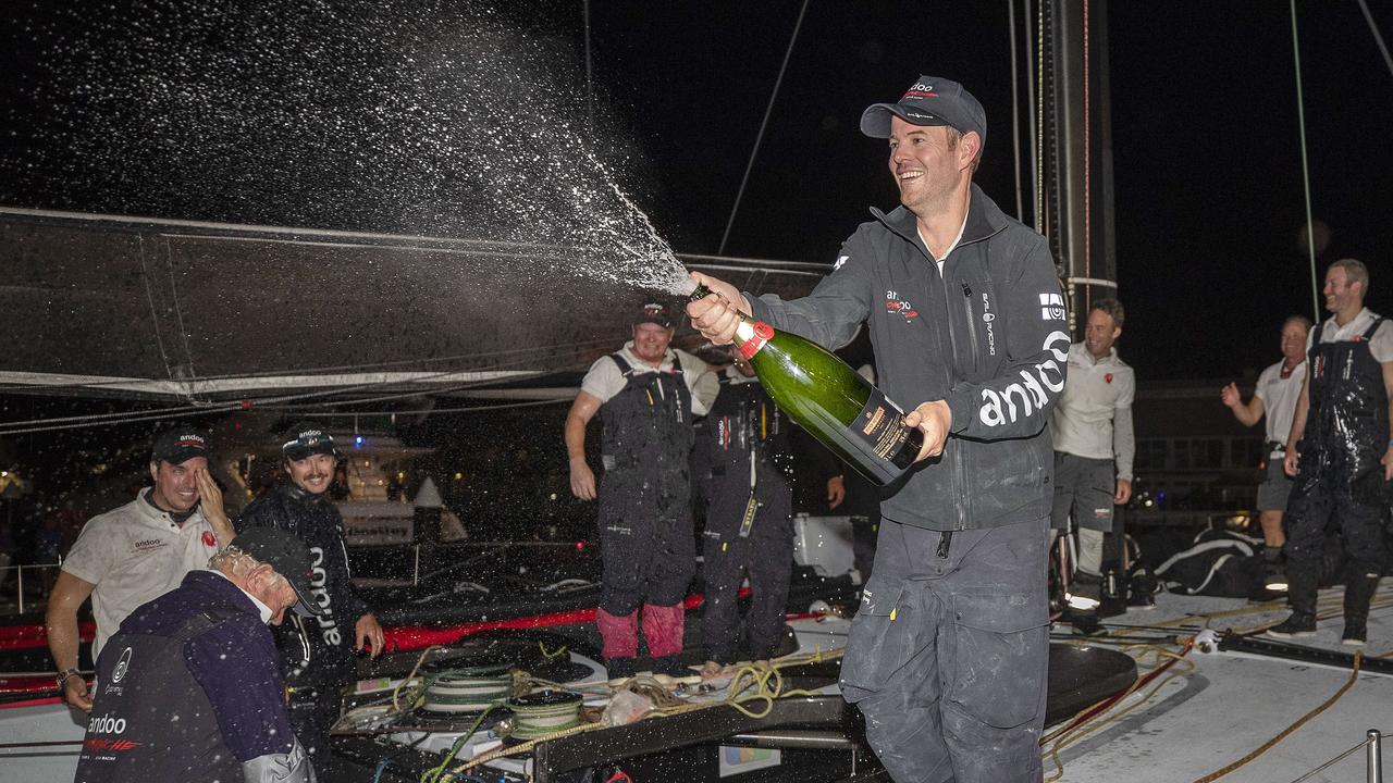 Andoo Comanche wins the Sydney to Hobart Yacht Race, skipper John Winning Jnr. Picture: Chris Kidd