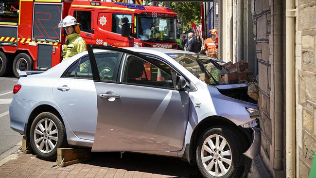 An SA Ambulance spokesperson said three people had been taken to hospital in a stable condition. Picture: AAP/Mike Burton