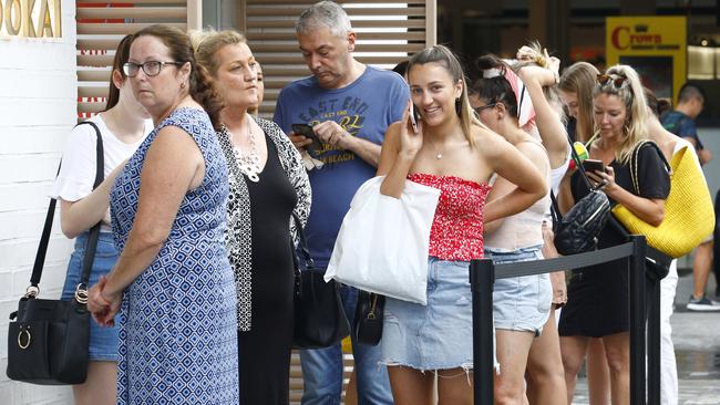 Shoppers line up at Kookai in Pacific Fair. Picture: Tertius Pickard