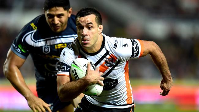 Corey THOMPSON. NRL; North Queensland Cowboys Vs West Tigers at 1300Smiles Stadium. Picture: Alix Sweeney