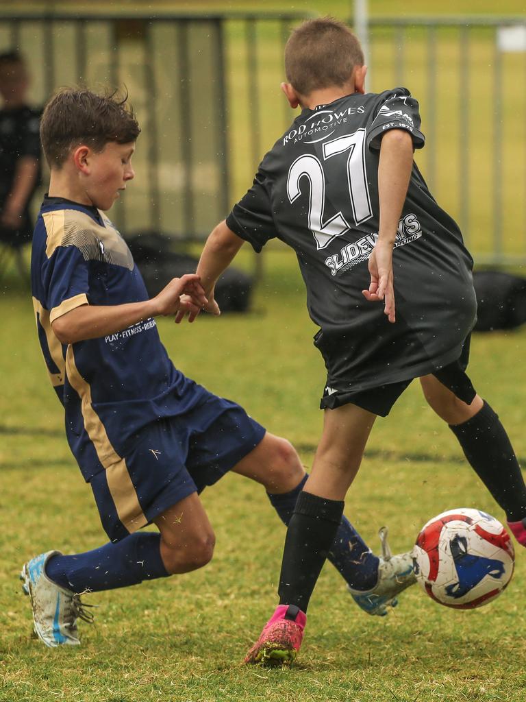 U/10Ã•s Logan FC V Bundaberg in the Premier Invitational Football Carnival at Nerang. Picture: Glenn Campbell