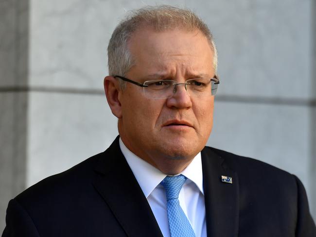 Prime Minister Scott Morrison says Australia needs to tackle to jobless rate curve, as he announced a boost to mental health funding. Picture: AAP