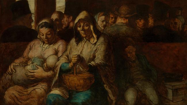 Detail: Honoré Daumier, The Third-Class Carriage, ca. 1862–64. The Metropolitan Museum of Art, New York