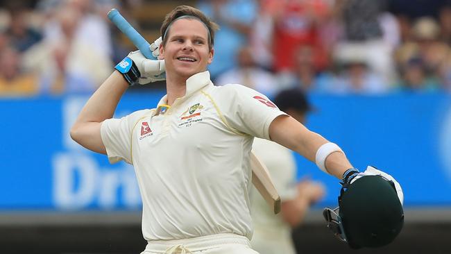 Steve Smith saved the Aussies in the first Ashes Test earlier in the year. Picture: AFP