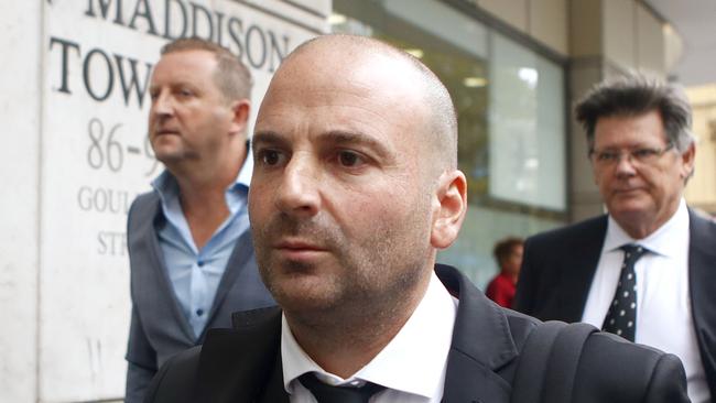 George Calombaris outside Downing Centre District Court. Picture: AAP