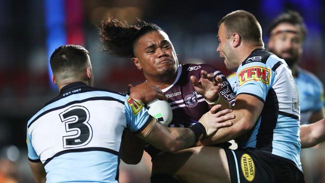 Moses Suli is making the most of his chance with Manly. Picture: AAP