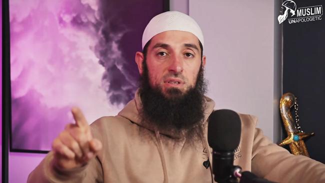 The ECAJ has commenced legal proceedings against Sydney-based Islamic cleric Wissam Haddad, also known as Abu Ousayd. Picture: YouTube / Muslim Unapologetic