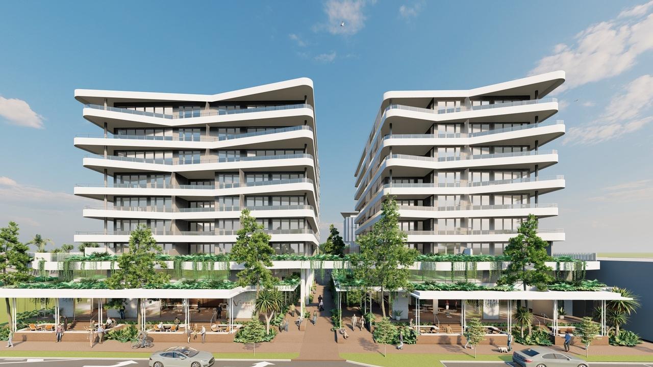 Henzell Property Group will next week lodge a development application for a $95 million residential and retail complex that's set to be a gamechanger for Caloundra. Picture: OGE Architects Picture: OGE Architects