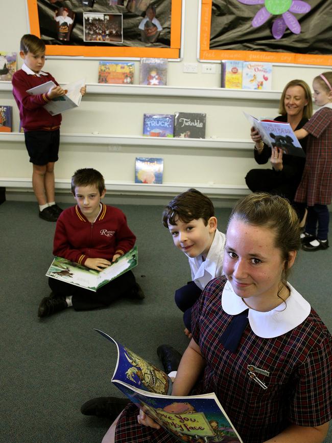 Reading is an important part of the students’ day.