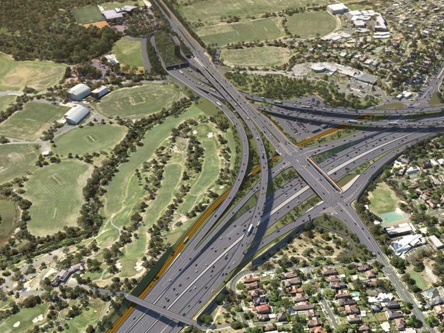 Southern Interchange and Bulleen Rd - North East Link