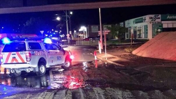 SES crews in Lilydale after torrential rains. Picture: Lilydale SES / Twitter