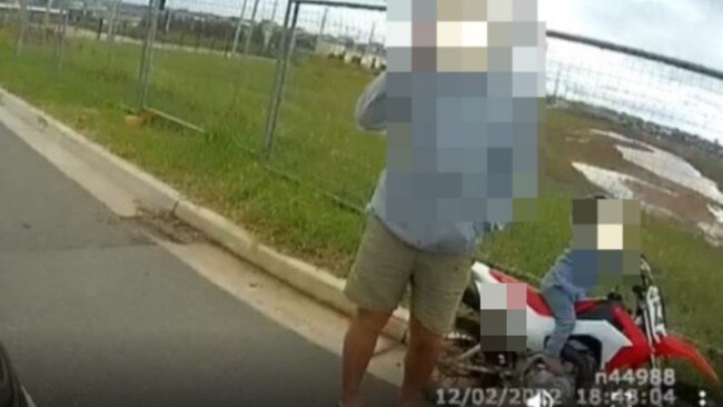 Macarthur Highway Patrol arrested the man after he drove past with his son in his lap. Picture: Traffic and Highway Patrol