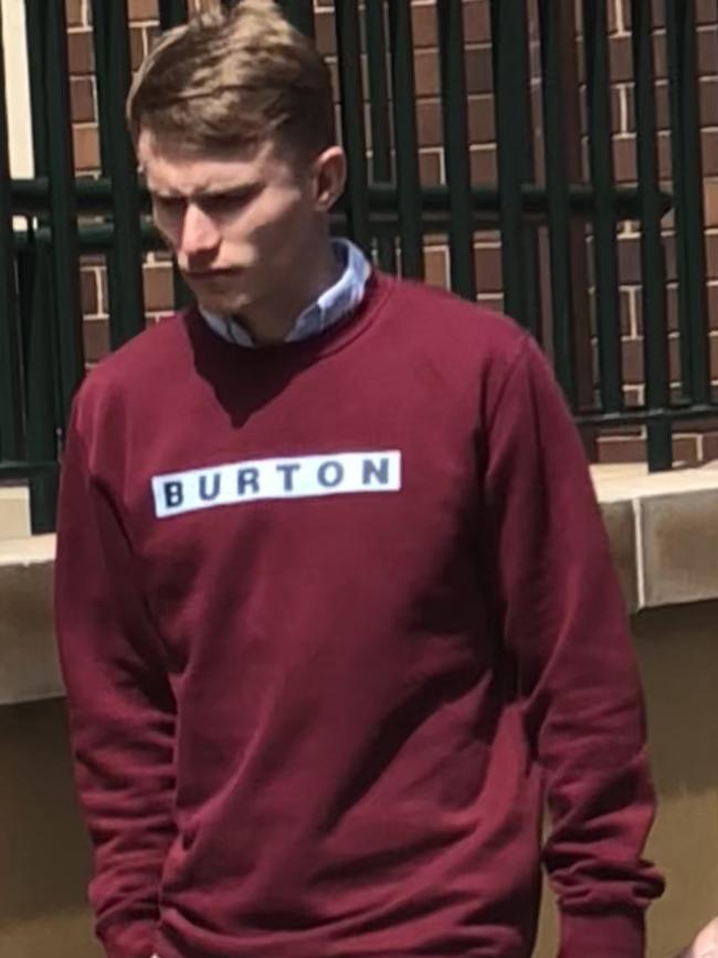 Lachlan Hargreaves, 25, of Newport, outside Manly Local Court on Wednesday. Picture: Manly Daily