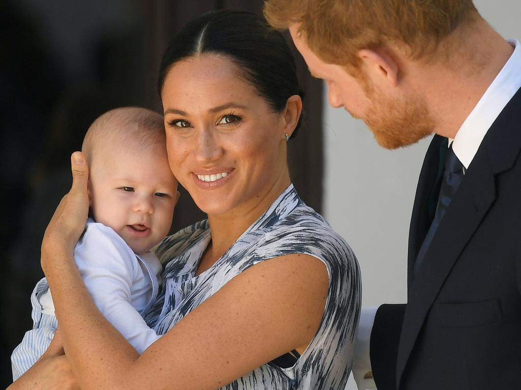 Harry and Meghan with their son Archie in September on their tour of South Africa. Picture: Toby Melville/Getty Images