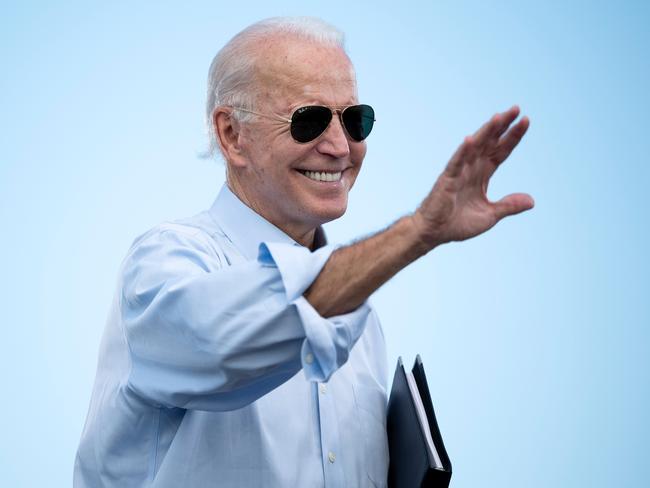 At the age of 77, Joe Biden was at long odds of becoming president during the early stages of the Democratic primary season back in 2019. Picture: AFP