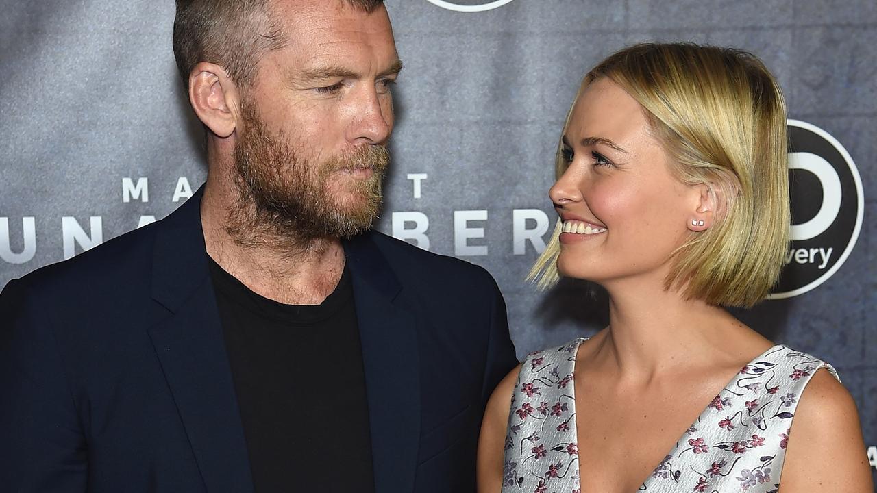 Sam Worthington and Lara Bingle were married in 2014. Picture: AFP.