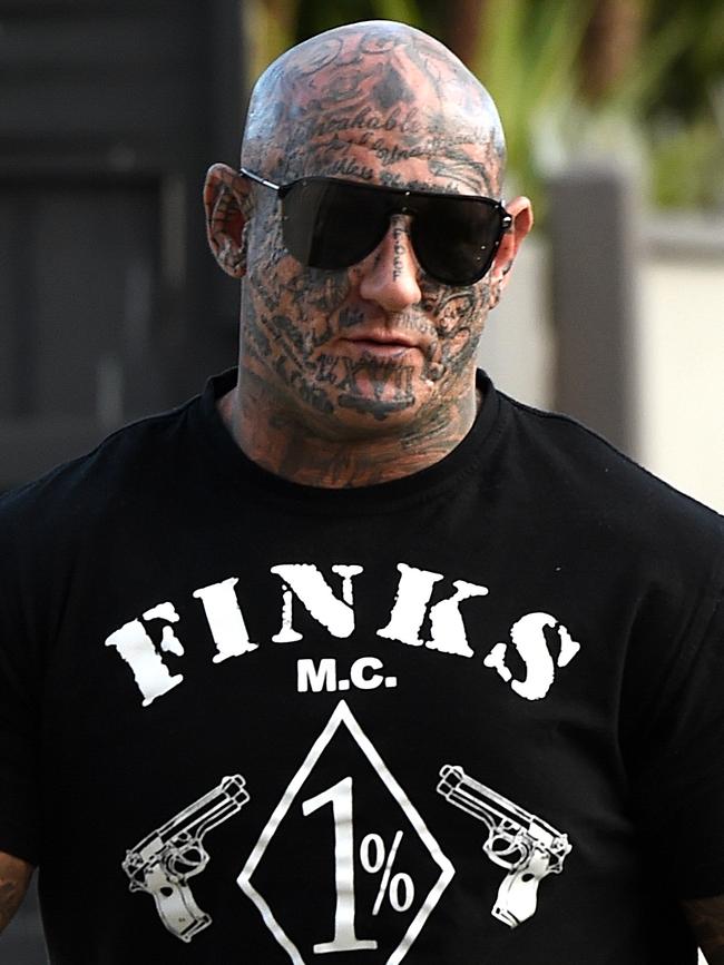 Finks bikie chief Brent Reker.