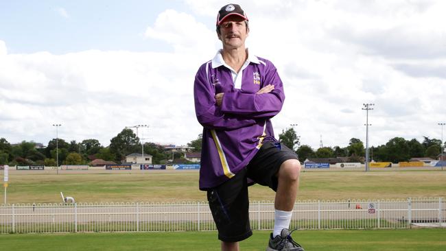 Rob Osborne getting ready for the Relay For Life, at which he walks for 24 hours straight.