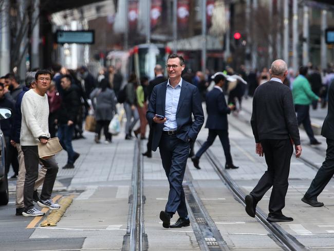 SYDNEY, AUSTRALIA - NEWSWIRE Photos - September 06, 2022: A general view of George Street during lunch time, which appears to be getting back to some kind of normality in the Sydney CBD despite inflation and rising interest rates. Picture: NCA Newswire