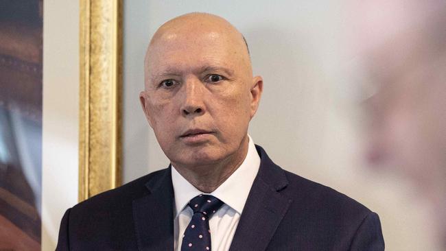 Peter Dutton has warned of tough times ahead. Picture: NCA NewsWire / Gary Ramage