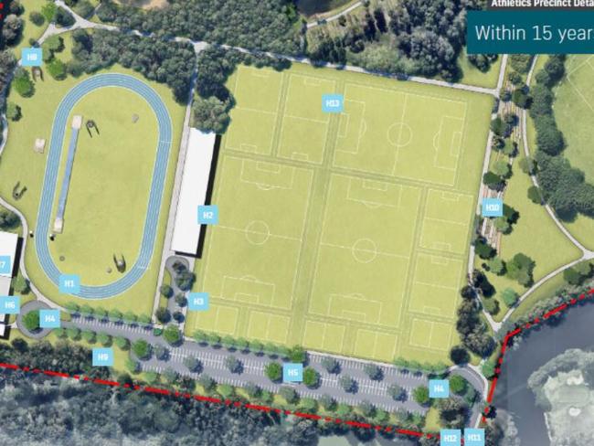 Planed new sporting facilities.