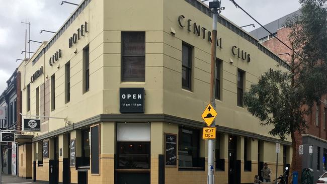 The Central Club Hotel, Victoria St, North Melbourne, is still trading for now.