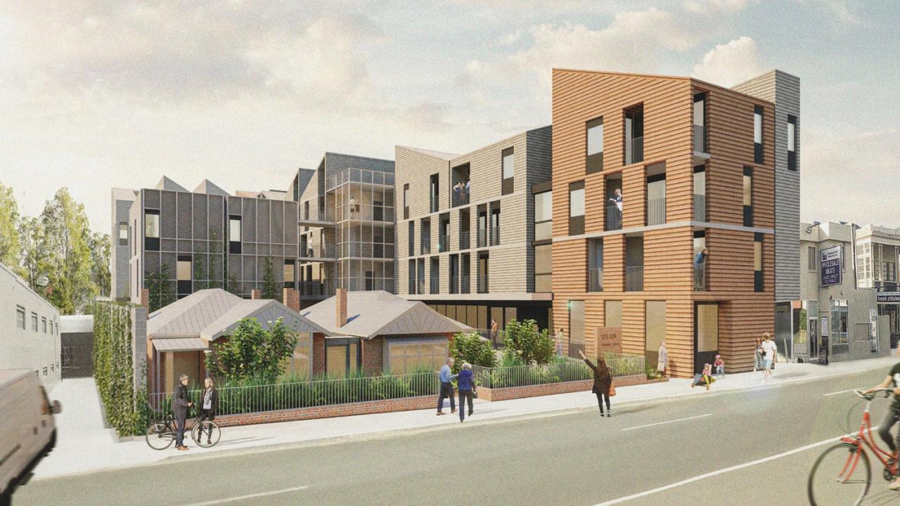 Artists impression for an apartment complex on Campbell Street, Hobart. Pic: Cumulus.