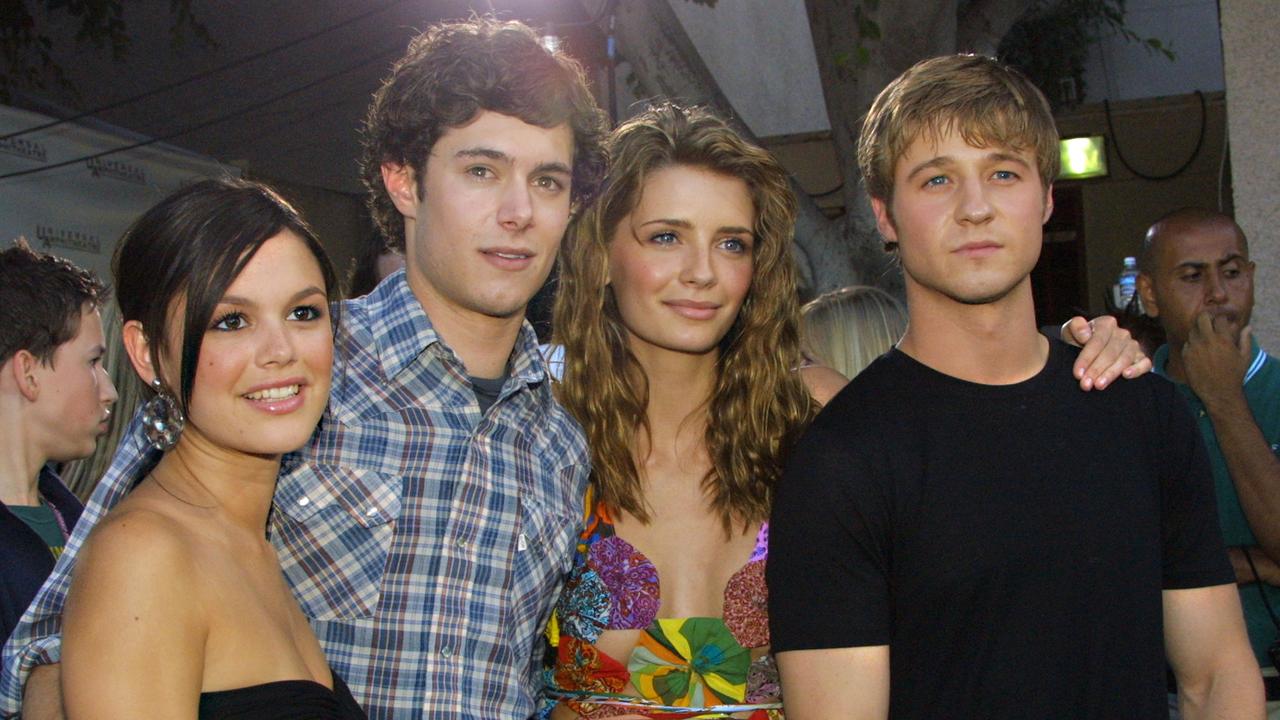 The cast of The OC at the height of the hit show’s popularity in 2003.