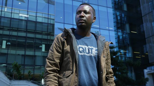 Ezekiel Nimpaye fled Burundi as a child without any family, grew up in a refugee camp, came to Australia in 2009, won a QUT scholarship and now has an engineering degree. Photo: David Kelly