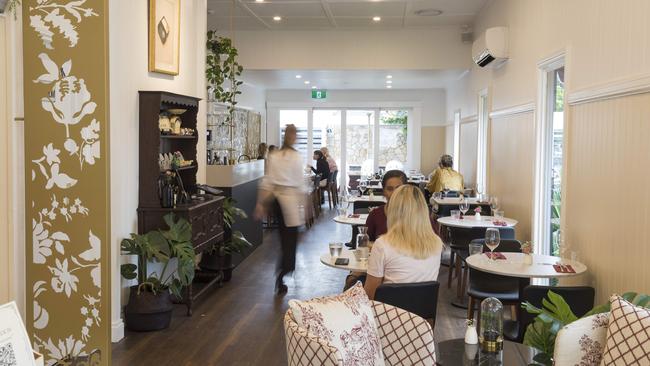 Dandelion &amp; Driftwood cafe in Hendra with its vintage-inspired fit-out. Picture: Mark Cranitch.