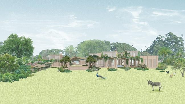 What the proposed mansion could look like. Picture: Jesse Bennett Studios