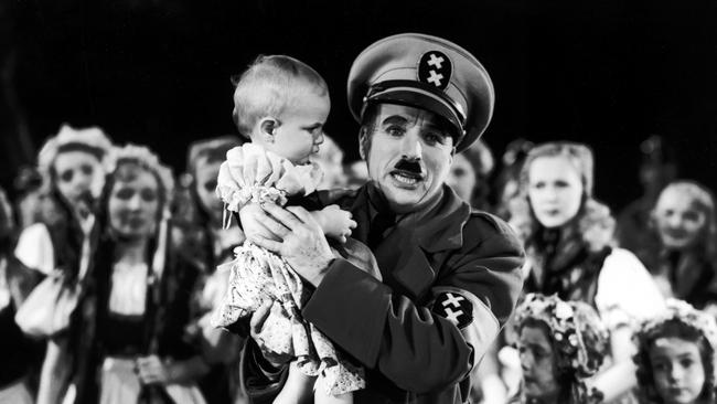 Chaplin in The Great Dictator, 1940