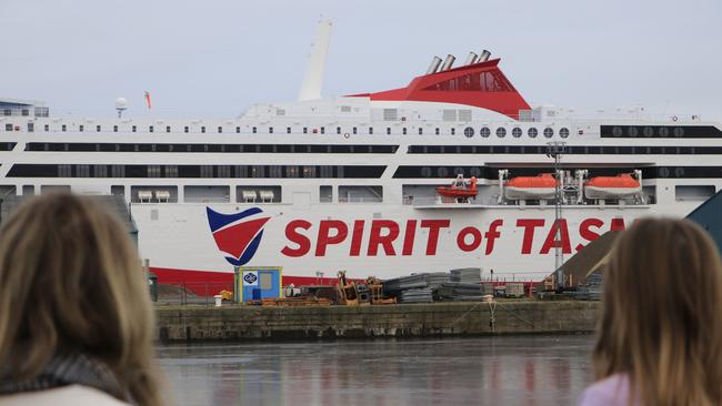 Spirit of Tasmania IV docked in Leith Scotland. Picture: Tyson Scott