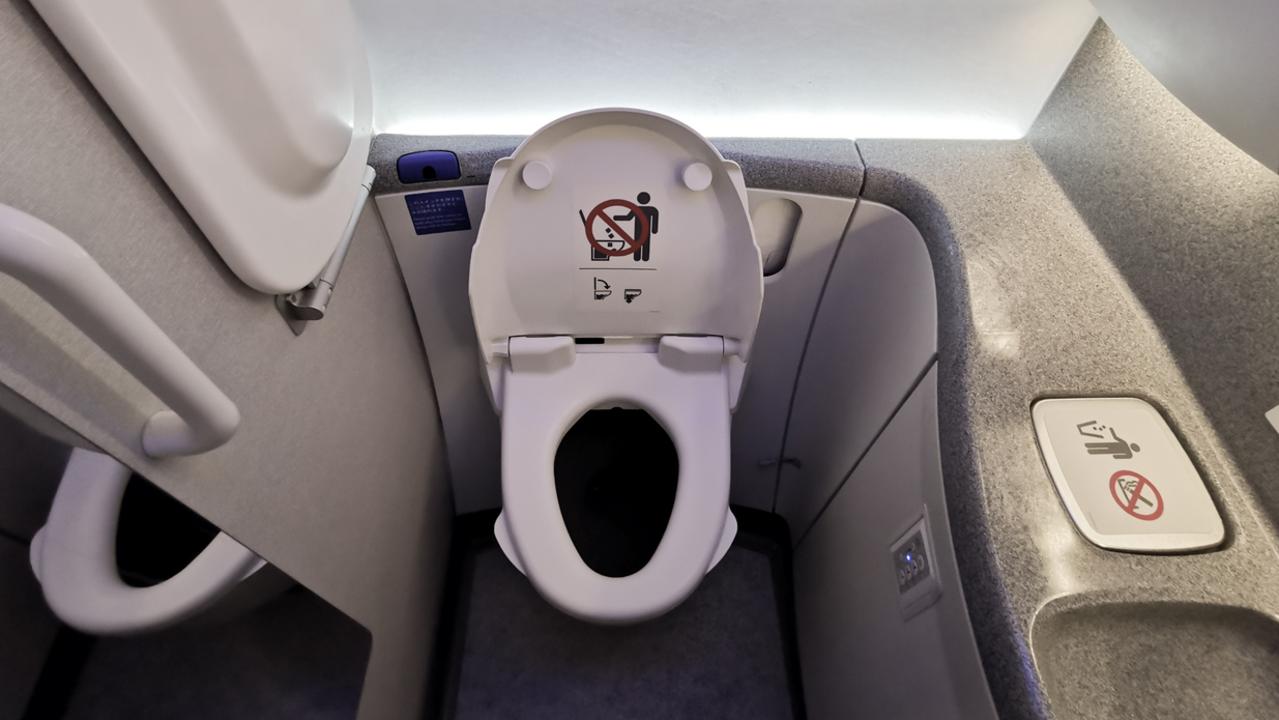 Airplane toilets are a daunting place. Photo: iStock