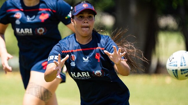 Iesha Duckett, a rising rugby league player with the Sydney Roosters. Picture: Sydney Roosters Media