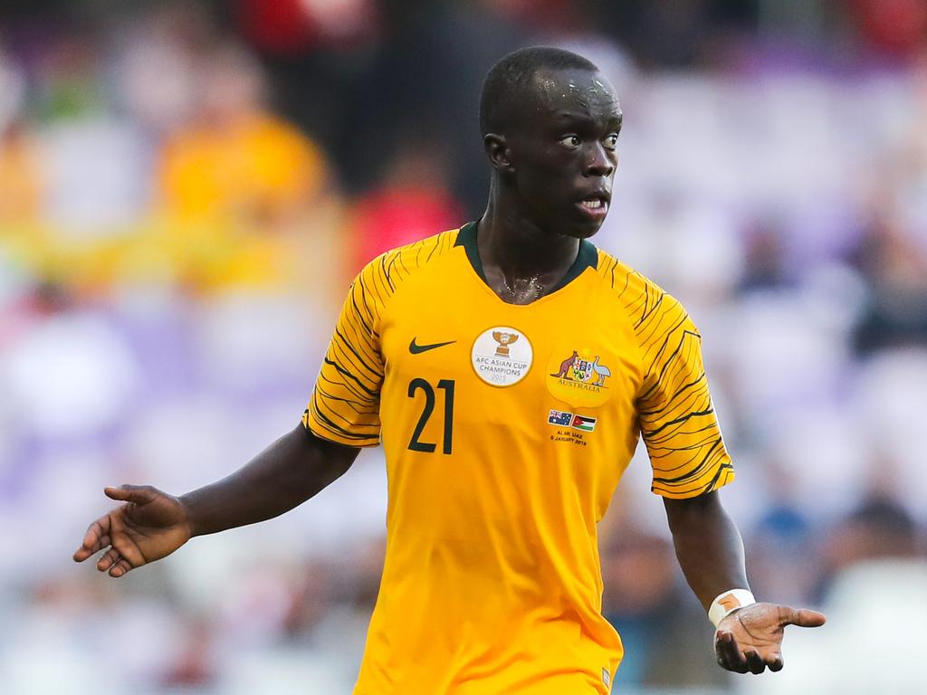 Socceroos forward Awer Mabil says the referees were against them in their Asian Cup opener with Jordan