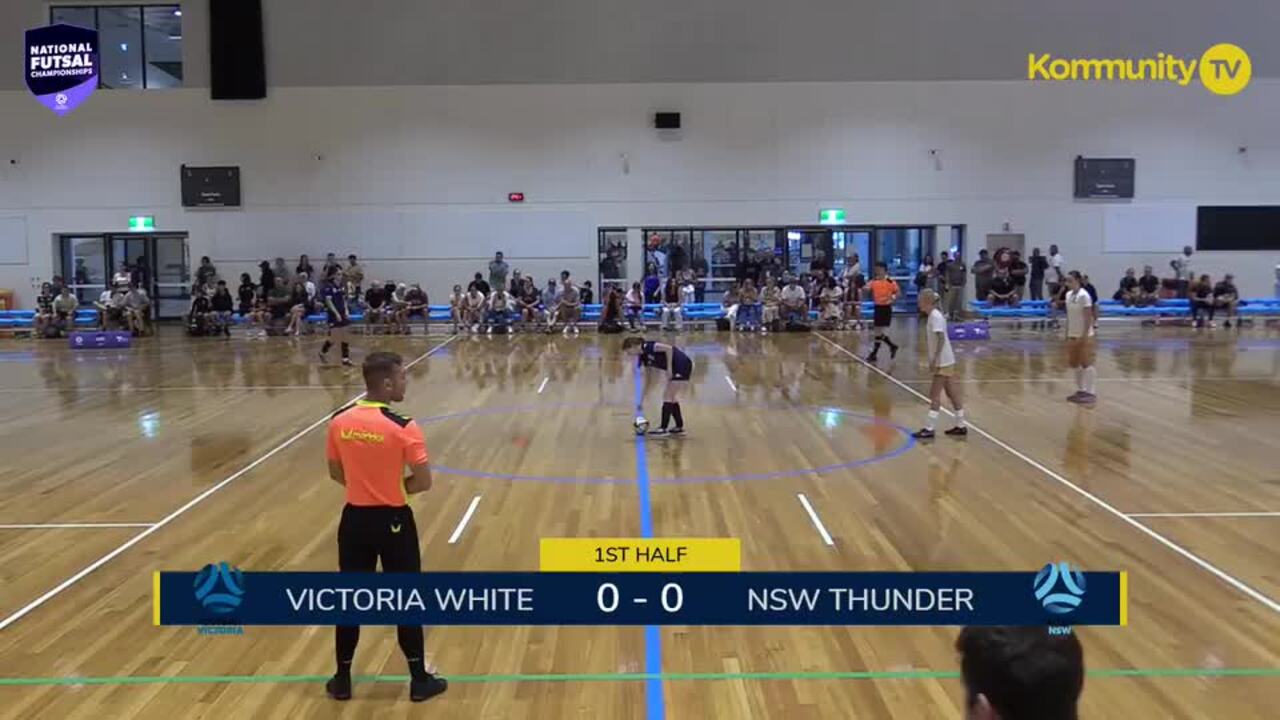 Replay:  Football Victoria White v Football NSW Thunder (U15 Girls) - 2025 National Futsal Championships Day 1