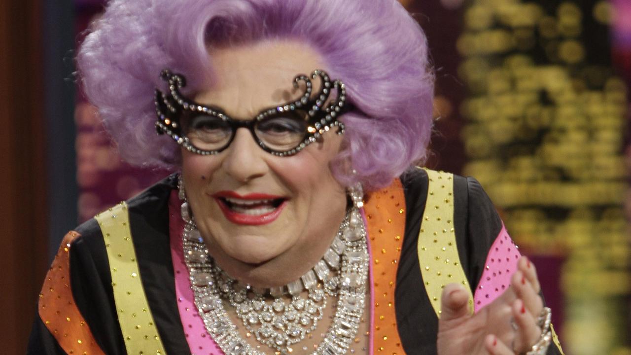 Humphries as his Dame Edna persona on the Tonight Show with Jay Leno in 2009.