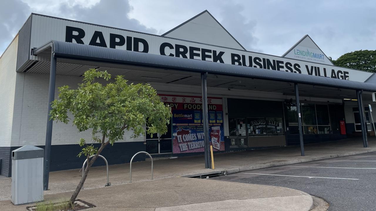 The Rapid Creek Business Village where a man, believed to be in his 40s, was allegedly assaulted and later died from his injuries at the scene. Picture: Annabel Bowles