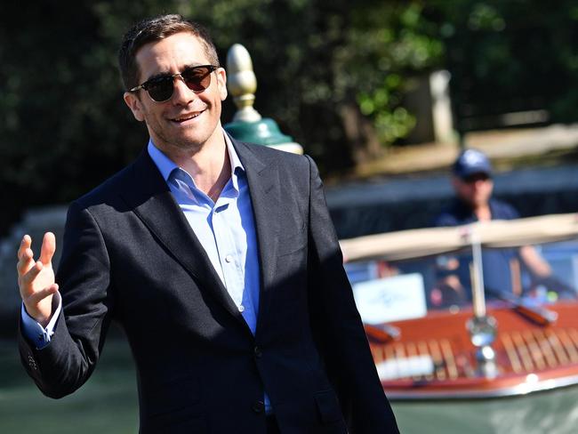 Actor Jake Gyllenhaal arrives for the photocall of the movie “Nocturnal Animals” presented in competition at the 73rd Venice Film Festival on September 2, 2016. Picture: AFP