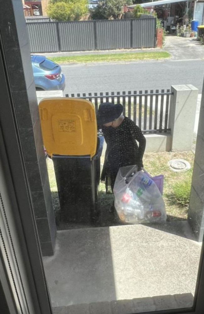 People have been left divided after an Aussie tried to cash in on other's recyclables by going into their yard. Picture: Reddit