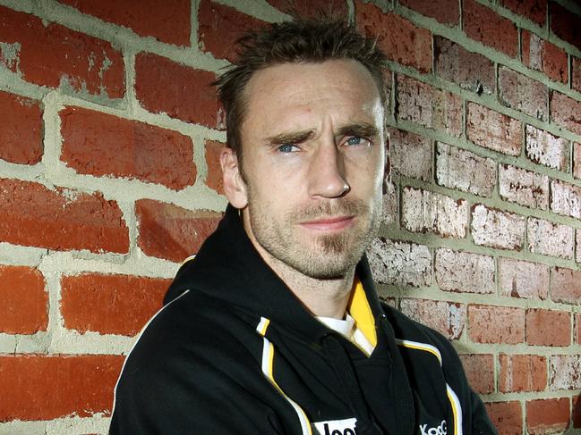 Richmond mid fielder Shane Tuck at Punt Rd Oval.