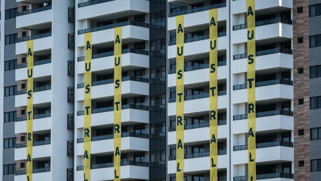 The Australian section of the Olympic village is beset by problems.